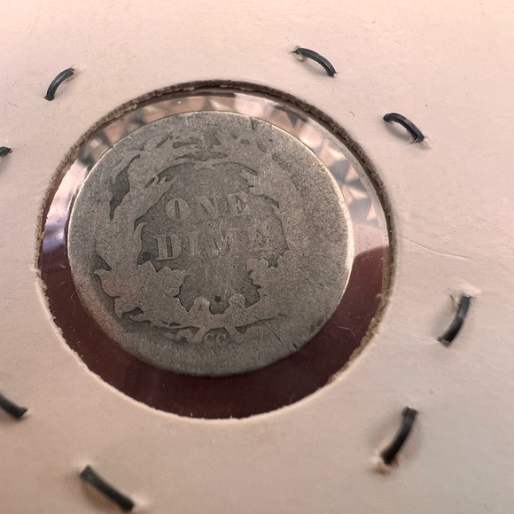 1877 CC Dime 90% Silver - Picture 3 of 3